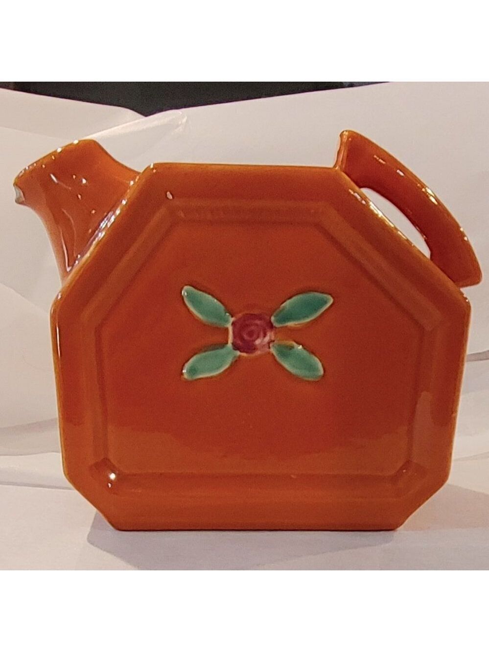 Coors Pottery Rosebud Orange Water Server